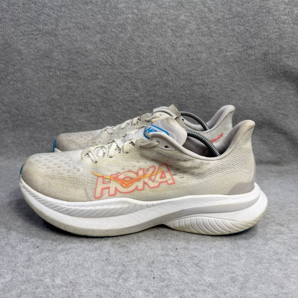 Hoka One One Womens Shoes Size 10 Mach 6 White Running Sneakers 1147810 WNCL